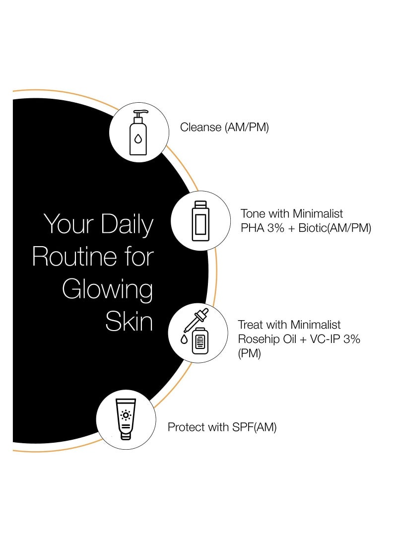 MINIMALIST Pure Rosehip Oil With Vitamin C Face Serum 30ml  - Image 4