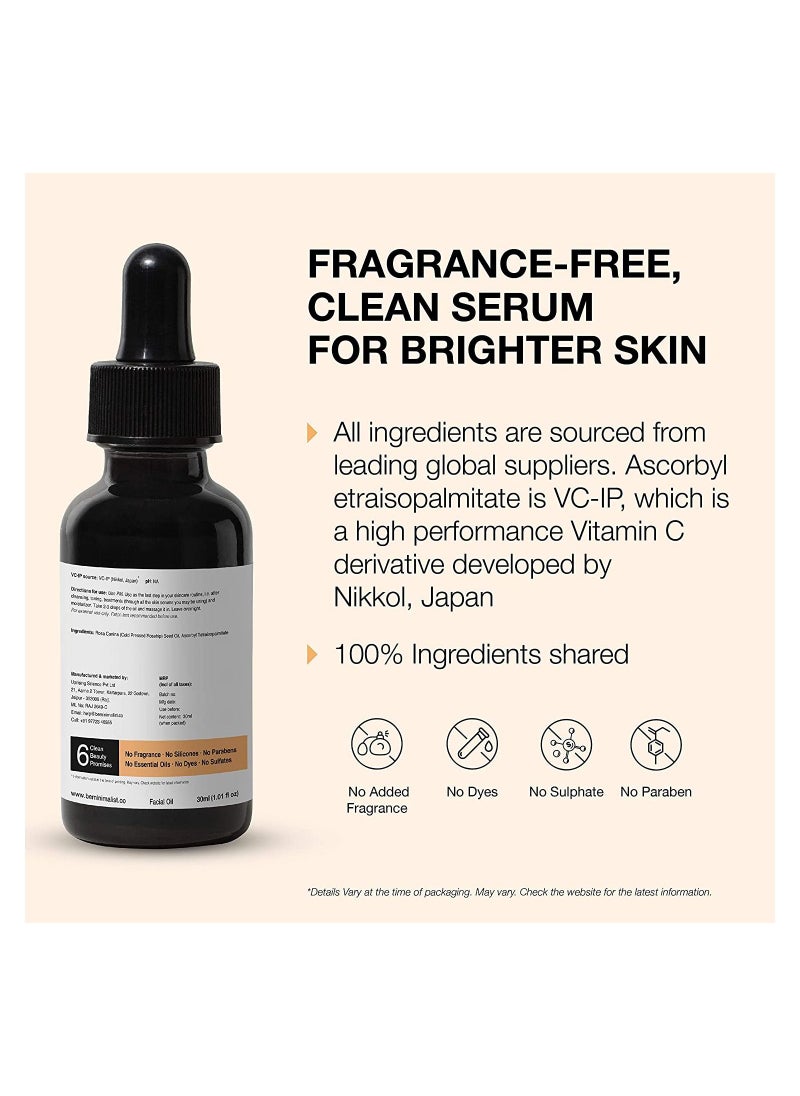 MINIMALIST Pure Rosehip Oil With Vitamin C Face Serum 30ml  - Image 5
