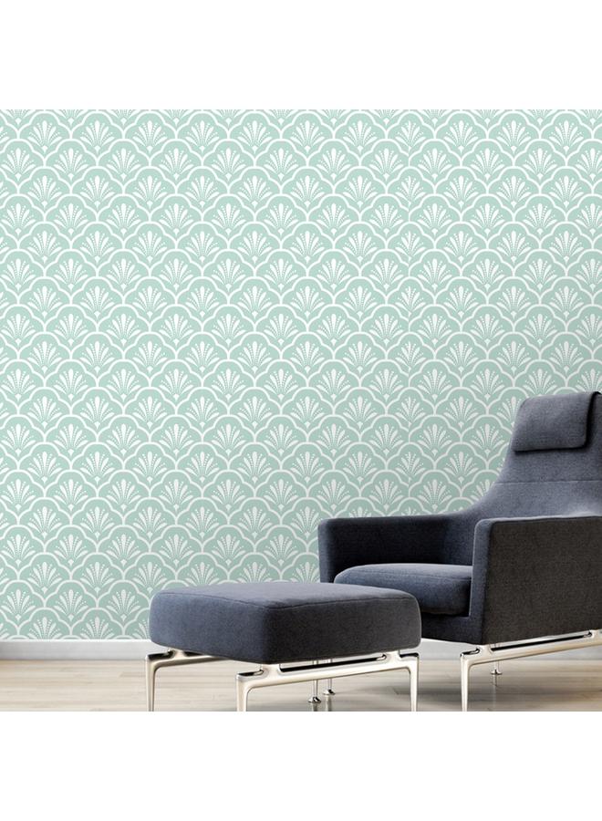 Bluejw Cross Border Wallpaper Blue And White Baroque Background Wallpaper Living Room Bedroom Wall Renovation Furniture Sticker RW020 - Image 5