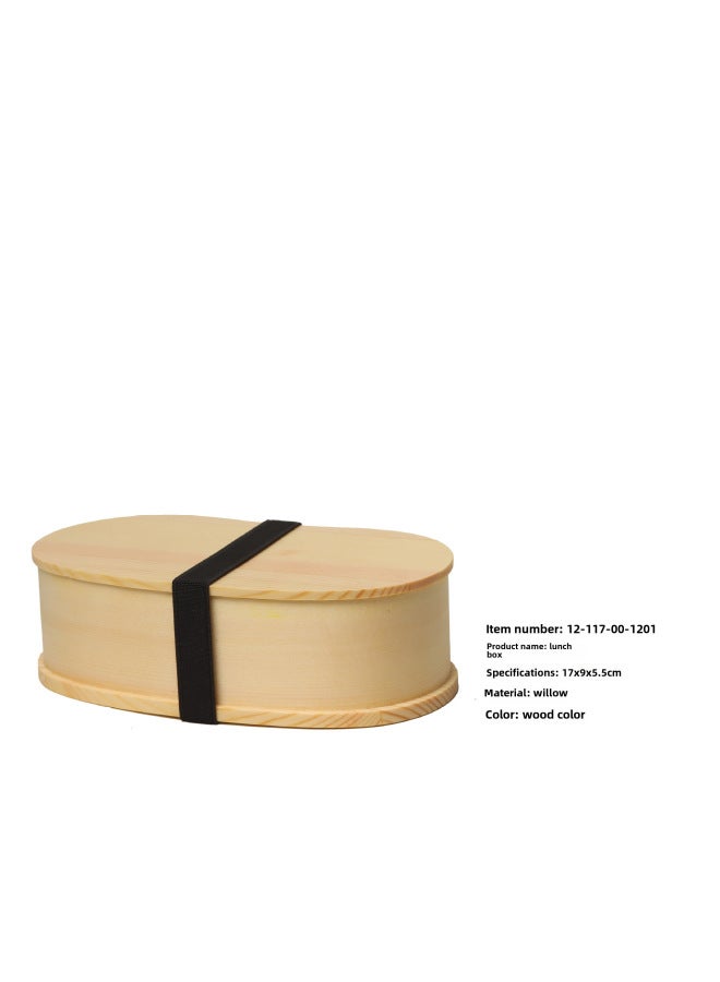Yfjy One Second To Style Office Worker Lunch Box Student Lunch Box Wooden Single Layer Double Layer Partition Lunch Box