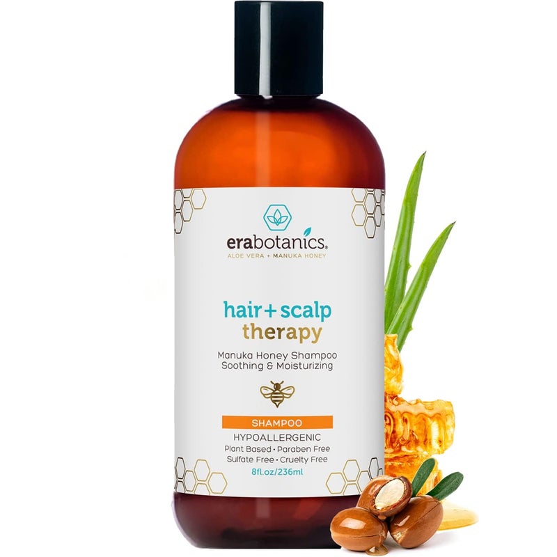 Era Organics Era Organics Manuka Honey Dry Scalp Shampoo  Soothing and Moisturizing Shampoo for Dry Scalp and Damaged Hair  Family Friendly Sulfate Free Shampoo Treatment for Sensitive Skin