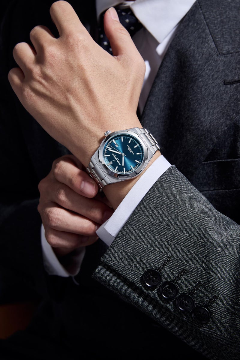 Daniel Hechter Paris Lourmel Collection Classic Watch for Men with Round Dial, Date Display Function, Quartz Movement and Stainless Steel Strap- DHM1022 - Image 2
