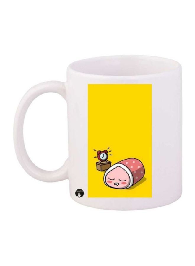 RKN Food Printed Coffee Mug White/Red/Pink - Image 1