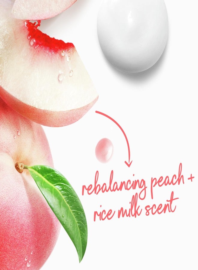 Dove غسول الجسم دوف 3 عبوات إعادة توازن الخوخ الأبيض وحليب الأرز لترطيب البشرة الناعمة لمدة 24 ساعة - منظف مرطب للبشرة بدون كبريتات وبدون بارابين - Image 5