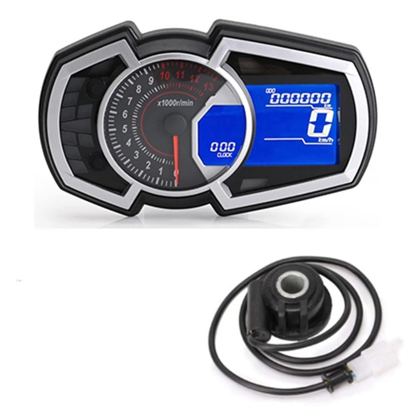 DEMULAX Motorcycle Speedometer Cluster with Sensor - Image 1