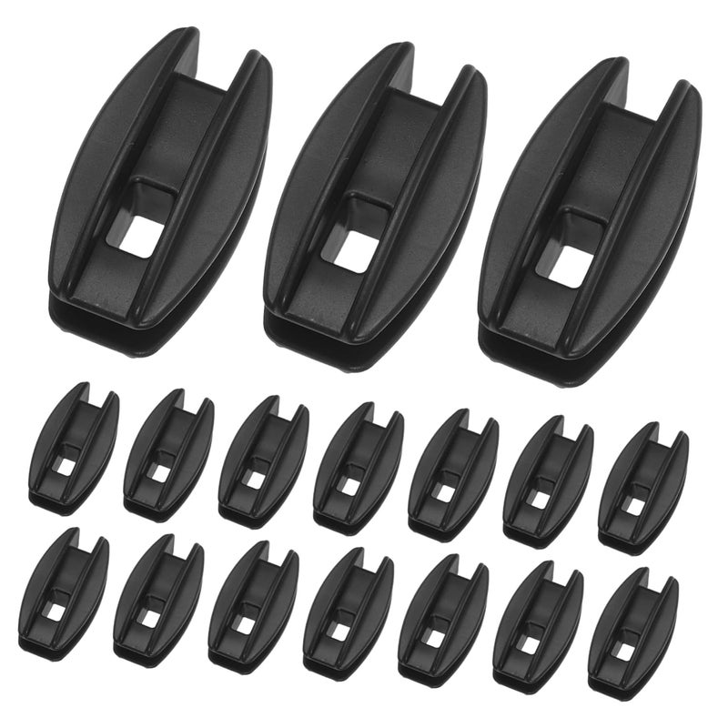 20 قطعة من عوازل السياج الكهربائي الأسود المقاومة للطقس، ملحقات سياج الأسلاك لأمن المحيط - Image 2