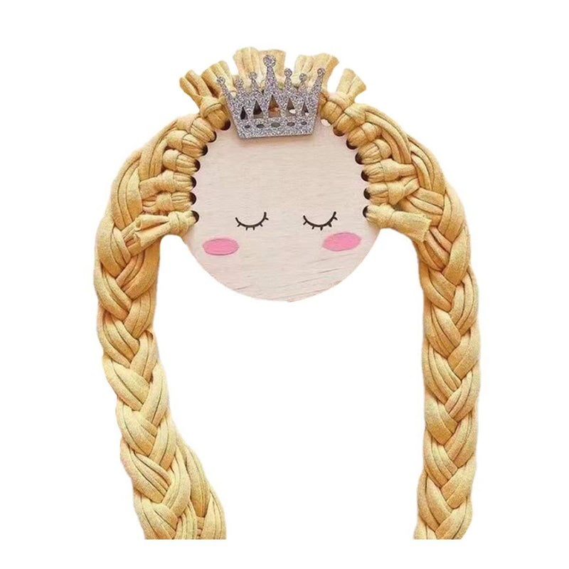 Wooden Hair Clip Organizer with Hanging Belt Wall Mounted Hairpins Holder Display Rack - Image 2