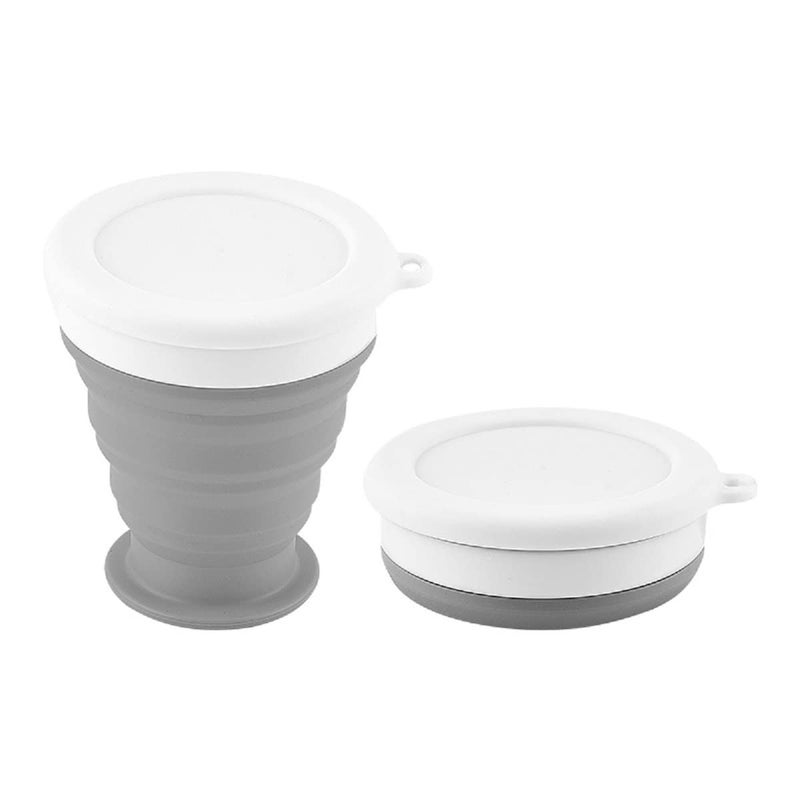Ramkuwar Collapsible Cup Silicone Travel Water Cup 2 Pack Reusable Food Grade Folding Mug Expandable Retractable Drinking Portable Pocket Size for Outdoor Camping Travel and Hiking Black - Image 5