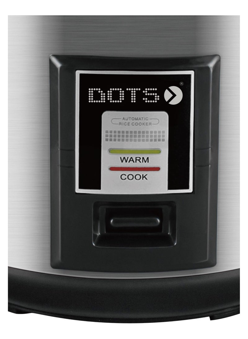 دوتس طباخ أرز بالبخار , سعة 1.8 لتر , 700واط, فضي, RCD-108S - Image 2