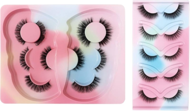 10 Pairs Curved & Wispy False Eyelashes Set â€“ Mixed Lengths and Volumes â€“ Soft Fluffy Lash Styles for Natural to Dramatic Looks â€“ Lightweight Reusable Lashes for Daily Wear & Special Occasions
