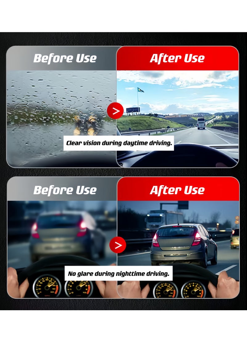 Beauenty NT Glass Cleaning Brush Set - Automotive Glass Oil Film Remover, Strong Stain Removal for All Windows, Rearview Mirror Coating, and Rain Repellent Effect, Suitable for All Vehicle Windows (Brush + R  - Image 2