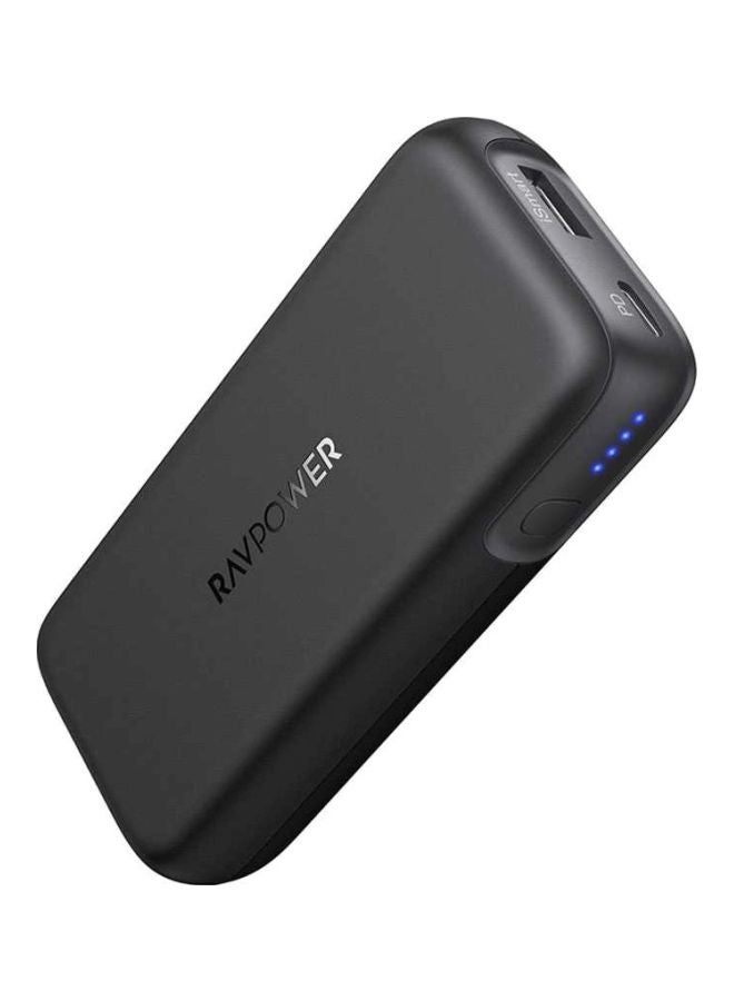 راف باور باور بنك بمنفذين أحدهما بتقنية PD من سلسلة بايونير 10000 mAh أسود/فضي - Image 2