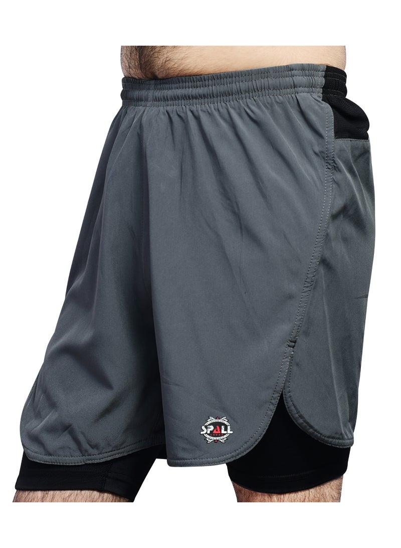 Spall Running Shorts Lightweight Quick Dry For Gym Workout Basketball Sports Athletic Cycling Exercise Jogging Fitness Bodybuilding Training Ideal For Men - Image 3