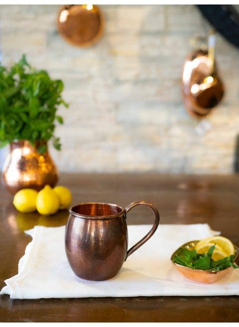 Copper Concept Copper Tin-Free Chubby Mug Oxidized Color (2 pieces)