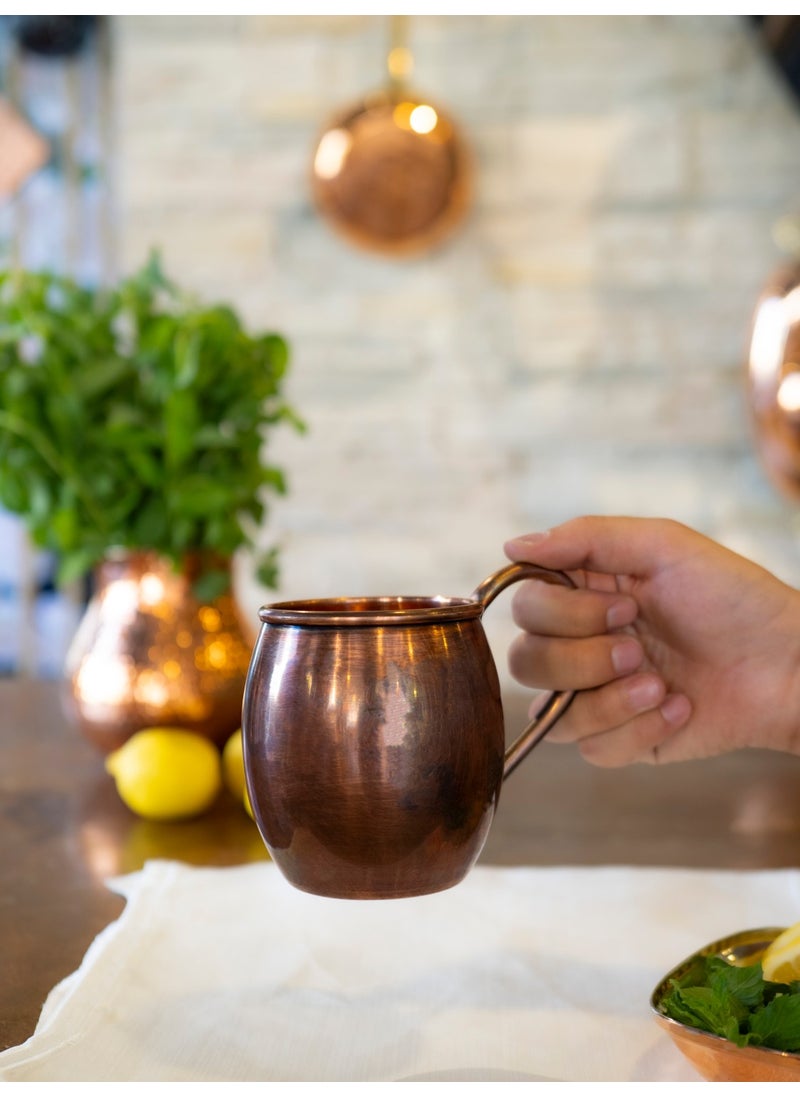 Bakır Concept - Copper Concept Copper Tin-Free Chubby Mug Oxidized Color (2 pieces) - Image 1