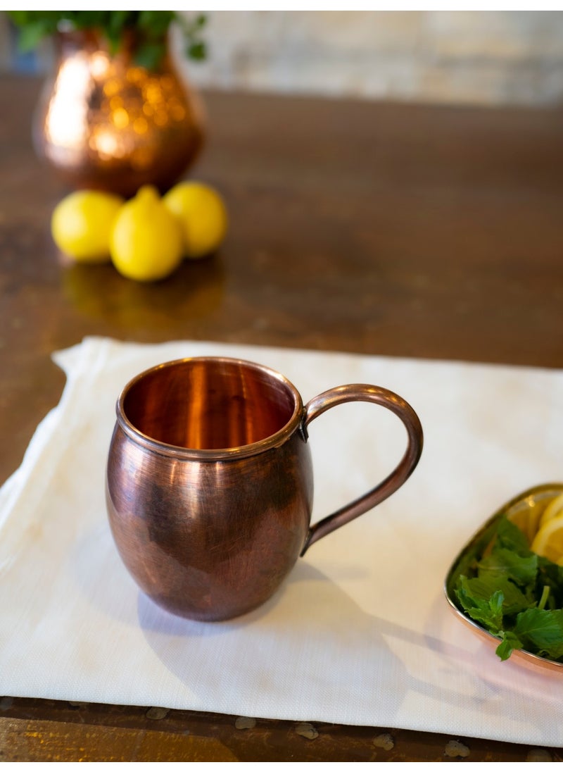 Bakır Concept - Copper Concept Copper Tin-Free Chubby Mug Oxidized Color (2 pieces) - Image 1