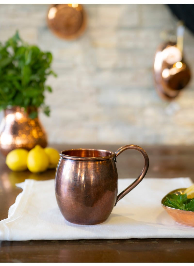 Bakır Concept - Copper Concept Copper Tin-Free Chubby Mug Oxidized Color (2 pieces) - Image 1
