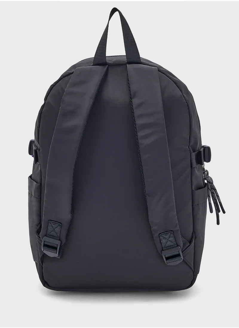 Lee Cooper Logo Detail Zip Closure Backpack