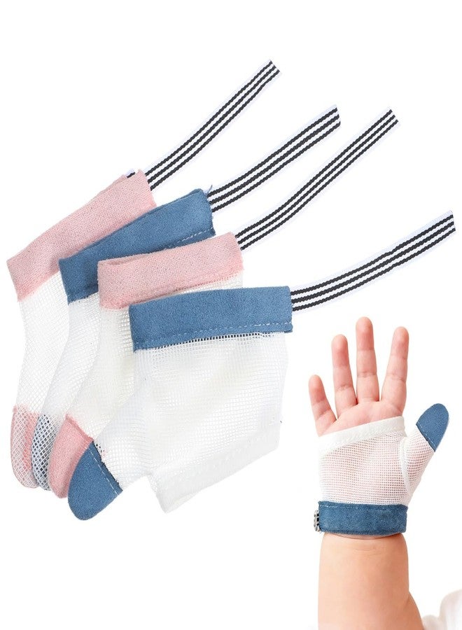 JOINPAYA Thumb Sucking Stop Gloves for Infants 2 Pairs Finger Protective Gloves Breathable Design Suitable for Babies to Prevent Finger Biting and Sucking Random Color - Image 1