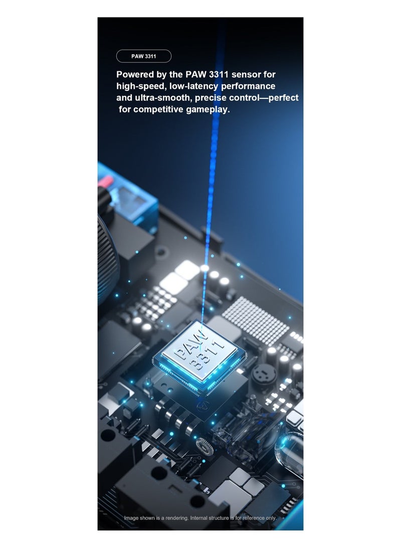 AULA SC380Pro Gaming Mouse – Adjustable DPI, Ergonomic Design, USB Wired, RGB Backlight for PC & Laptop - Image 5