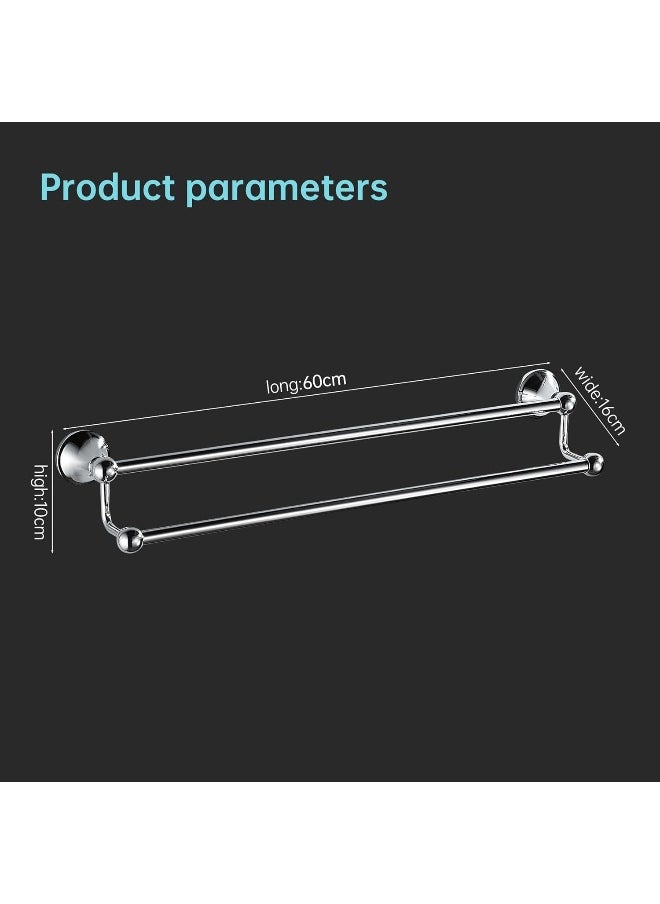 BRIMIX Bath Towel Rack Wall Mounted Double Towel Bar Bathroom Hardware Accessories Towel Holder - pzsku/Z49D3573672141B6676CBZ/45/_/1737379700/a82a6767-50e9-4403-8382-fe789fe4d619