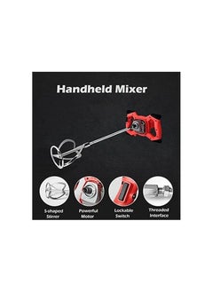 SUKILO Handheld Mixer 2400W Industrial Grade Mixer 6 Gear Adjustable Speed Control Paint Cement Plaster Mortar Coating Powder Mixer  - Image 3
