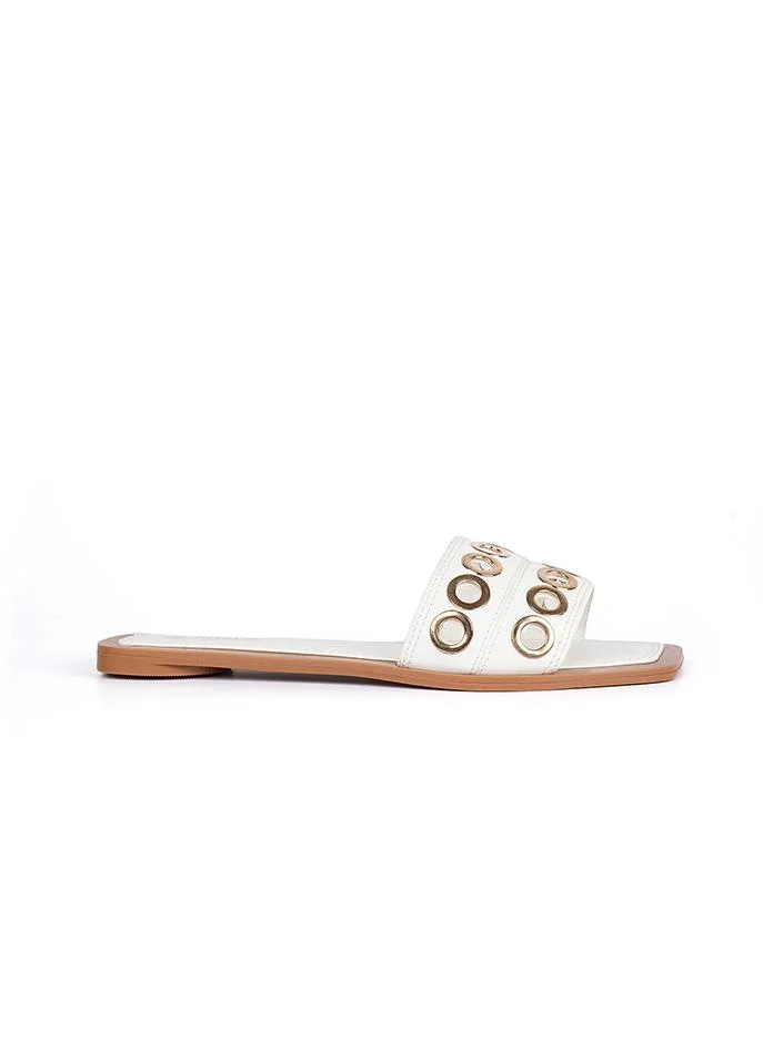 كابلي صندل منزلق نسائي للأناقة اليومية