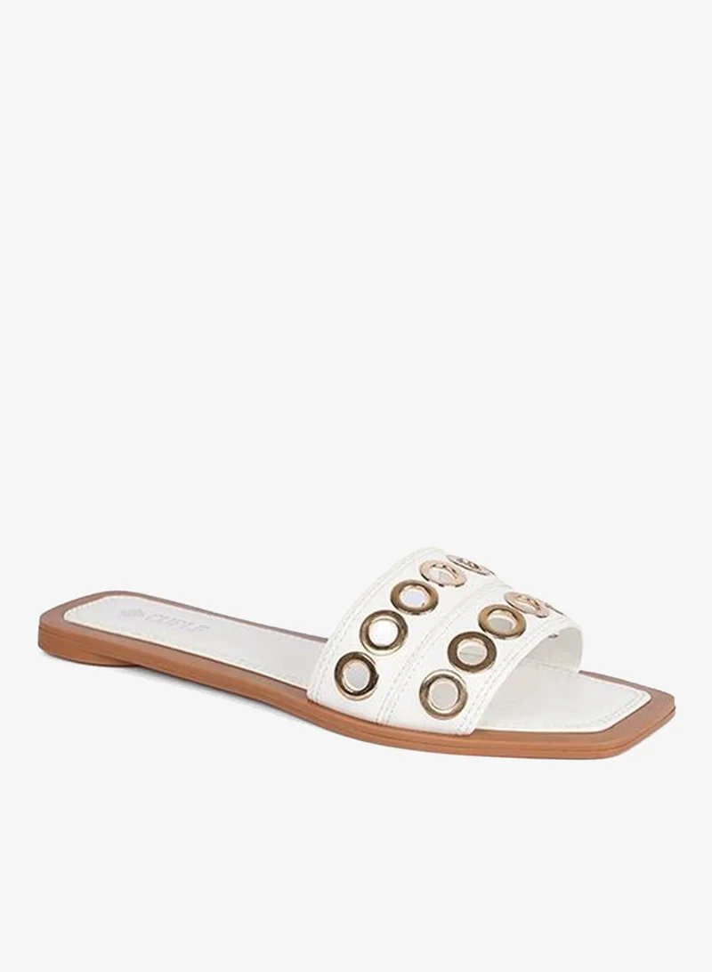 كابلي صندل منزلق نسائي للأناقة اليومية