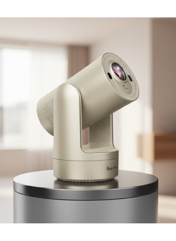 Smartbarry HT25 Projector HD Smart Mini Portable Android 12 System Remote Control Projector Built-in Battery Wireless WiFi 5G Native 1280*720P Support 4K For Home Cinema Bedroom Outdoor Movie Projector for Phone/PC/Tablet/PS - Image 2