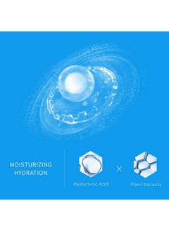 +WIS+ WIS Intensive Hydrating Smoothing Face Facial Sheet Mask 10 Packs, Deeply Moisturizing with Hyaluronic Acid-Witch Hazel for Oil Control & Shrink Pores-Firming & Anti Aging for Men＆Women  - Image 3