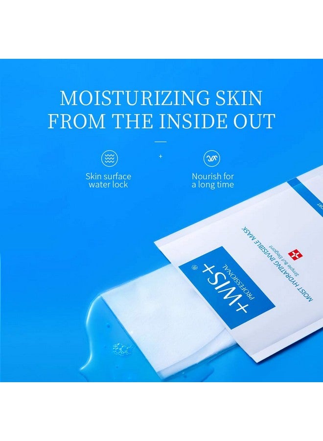 +WIS+ WIS Intensive Hydrating Smoothing Face Facial Sheet Mask 10 Packs, Deeply Moisturizing with Hyaluronic Acid-Witch Hazel for Oil Control & Shrink Pores-Firming & Anti Aging for Men＆Women - Image 5