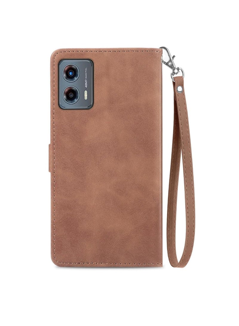 عام Motorola G 5G 2023 جراب جلد هاتف مطبوع بنقشة ملفتة، حافظة جهاز Motorola G 5G 2023 بتصميم أنيق لحماية بطاقة الـ PU - Image 1