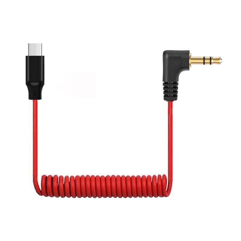 ienza USB C to 3.5mm TRS Microphone Cable for Rode, Movo, Comica, Deity & Other External Mic, Compatible with iPhone 15/16, Samsung Galaxy, LG, Pixel & Android Devices with USB C Port - Image 1