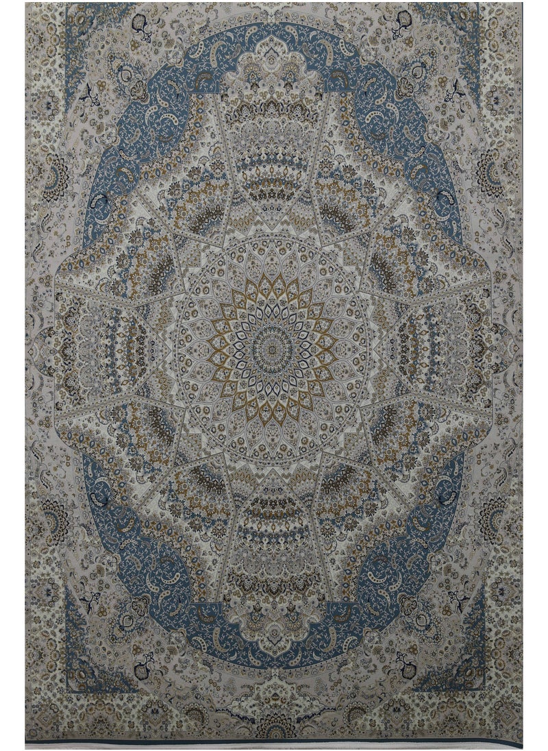 Alkaffary - Carpet Bashayer ultra-soft, luxurious comfort with multiple size options to fit all home spaces, Blue - Image 1