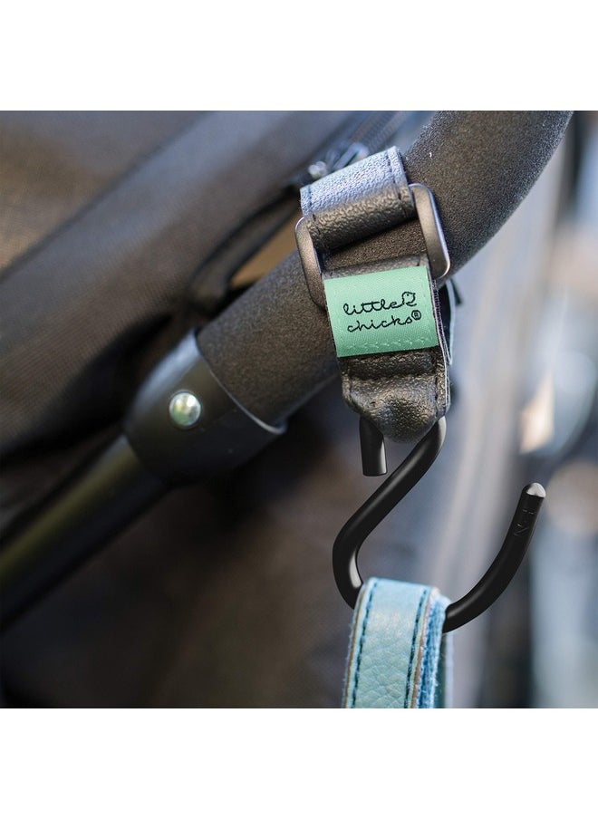 Little Chicks Little Chicks Baby Stroller Organizer Hook Clip for Purse and Bags - 2 Pack - Model CK096  - Image 3