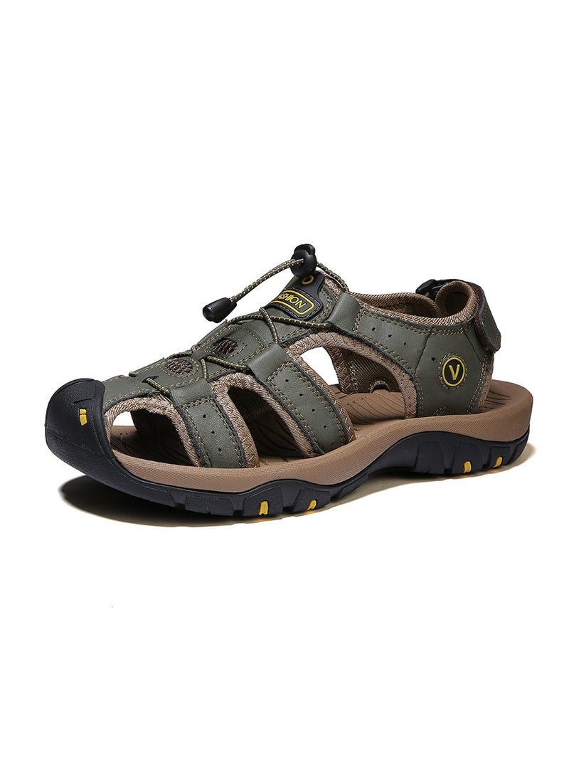 Loquat - New Men's Hollow Out Breathable Outdoor Headband Sandals - Image 1