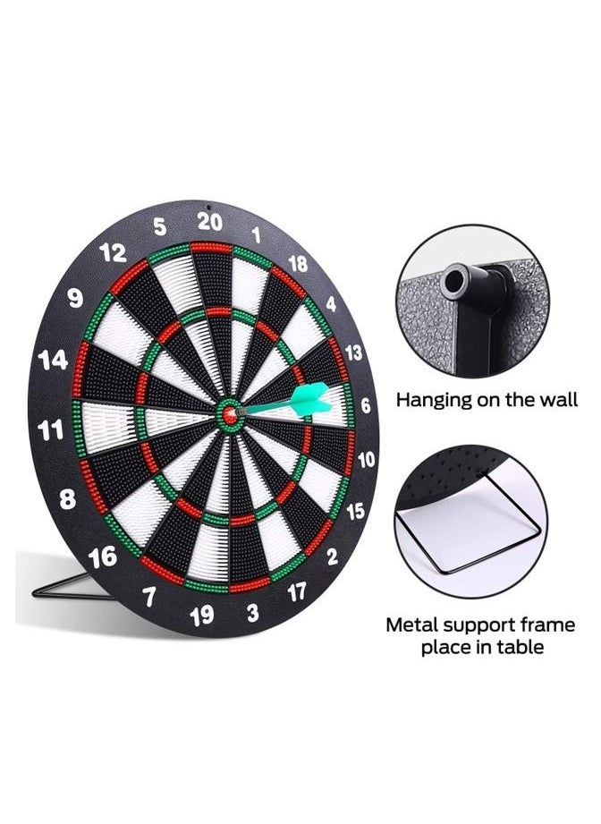 UB Archery Dart Board Safety Rubber Game Set with 6 Soft Tip Arrow and Support Frame  - Image 5