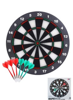 UB Archery Dart Board Safety Rubber Game Set with 6 Soft Tip Arrow and Support Frame  - Image 1