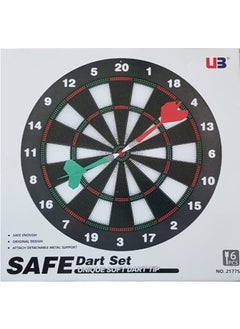 UB Archery Dart Board Safety Rubber Game Set with 6 Soft Tip Arrow and Support Frame  - Image 2
