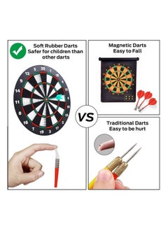 UB Archery Dart Board Safety Rubber Game Set with 6 Soft Tip Arrow and Support Frame  - Image 4