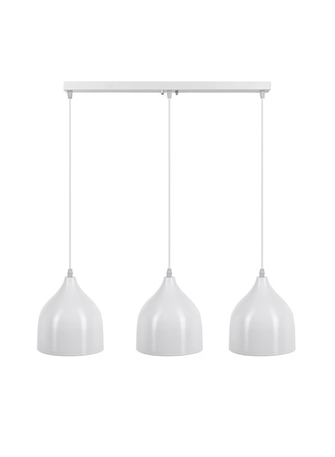 El Rawda Lighting Naomi Triple Ceiling Lamp | modern decorative LED E27 pendant light ceiling lamp hanging | suitable for any room | Color: White | Size: 70x70 cm - Image 1