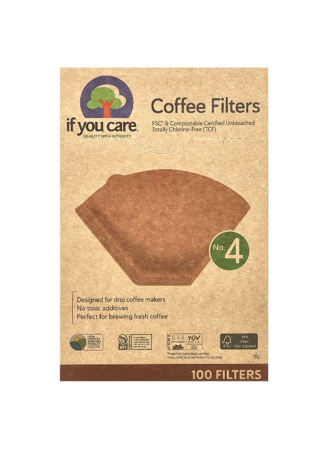 If you care If You Care, Coffee Filters, No. 4 , 100 Filters  - Image 1