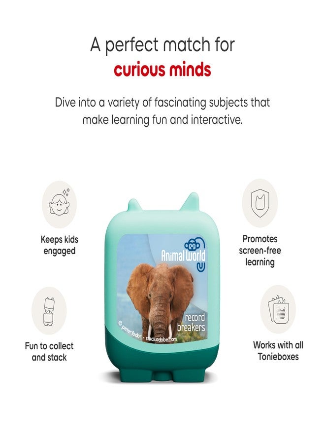 Tonies Animal World: Record Breakers Clever Set - 4 Pack - Image 3