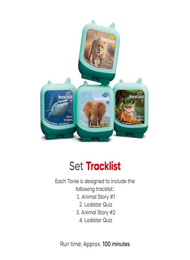 Tonies Animal World: Record Breakers Clever Set - 4 Pack - Image 4
