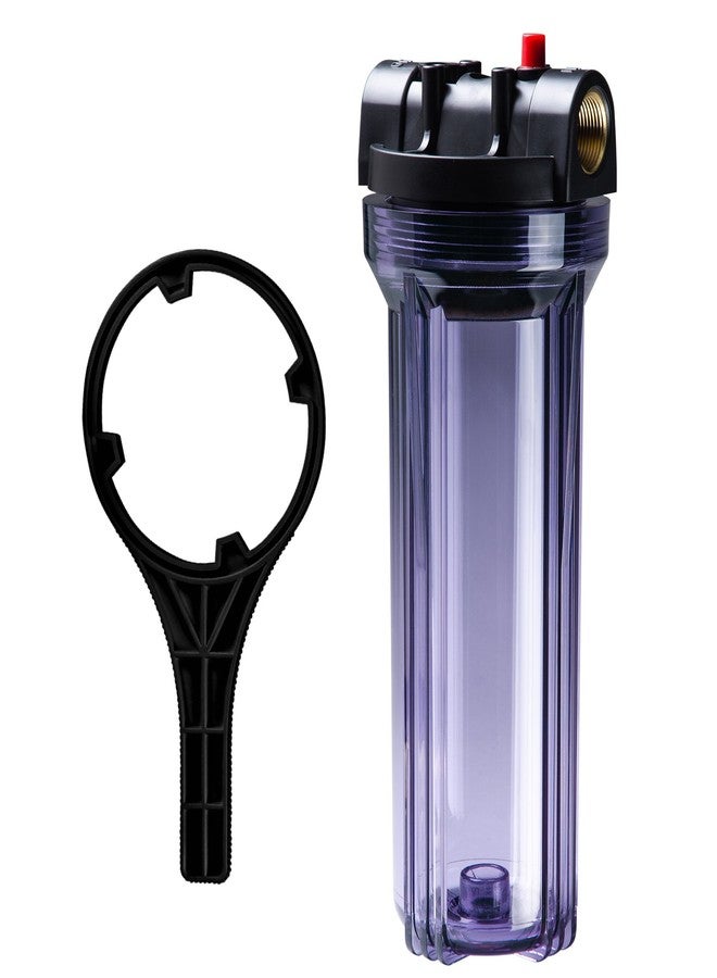 آي سبرينج غطاء فلتر مياه شفاف للمنزل بالكامل من iSpring HC16 بمدخل/مخرج FNPT مقاس 10 بوصات و3/4 بوصة - Image 1