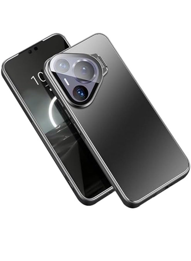 عام غلاف هاتف متوافق مع الهواتف HuaWei Pura 70، 70 Pro و 70 Pro+. هو غلاف خلفي مقاوم للزيت ومقاوم للبصمات الاصابع، ويدعم قوة الشحب المغناطيسي للمركبات. - Image 1