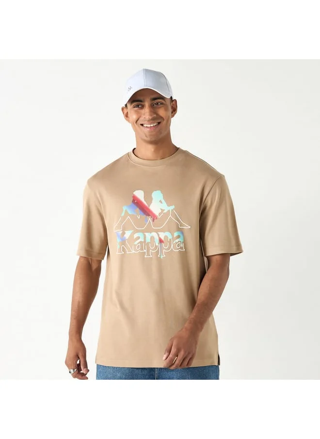 Kappa Kappa Graphic Print T-shirt with Short Sleeves