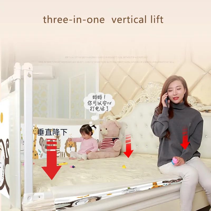 Zyamalox Adjustable Height Bed Rails: Safety Guard for Babies (Assorted Colours) - Image 5