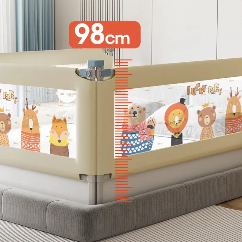 Zyamalox Adjustable Height Bed Rails: Safety Guard for Babies (Assorted Colours) - Image 3