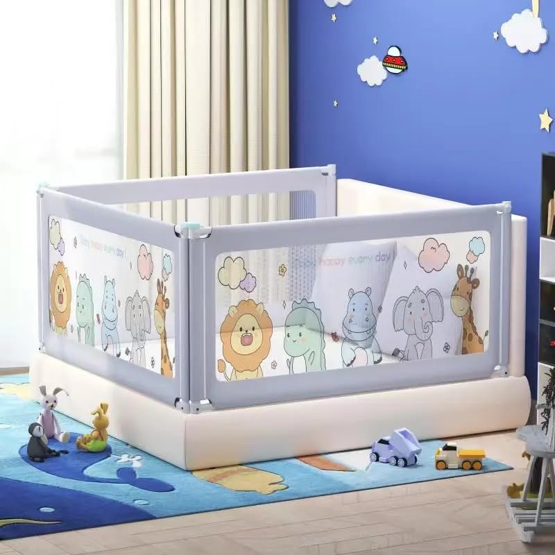 Zyamalox Adjustable Height Bed Rails: Safety Guard for Babies (Assorted Colours) - Image 1